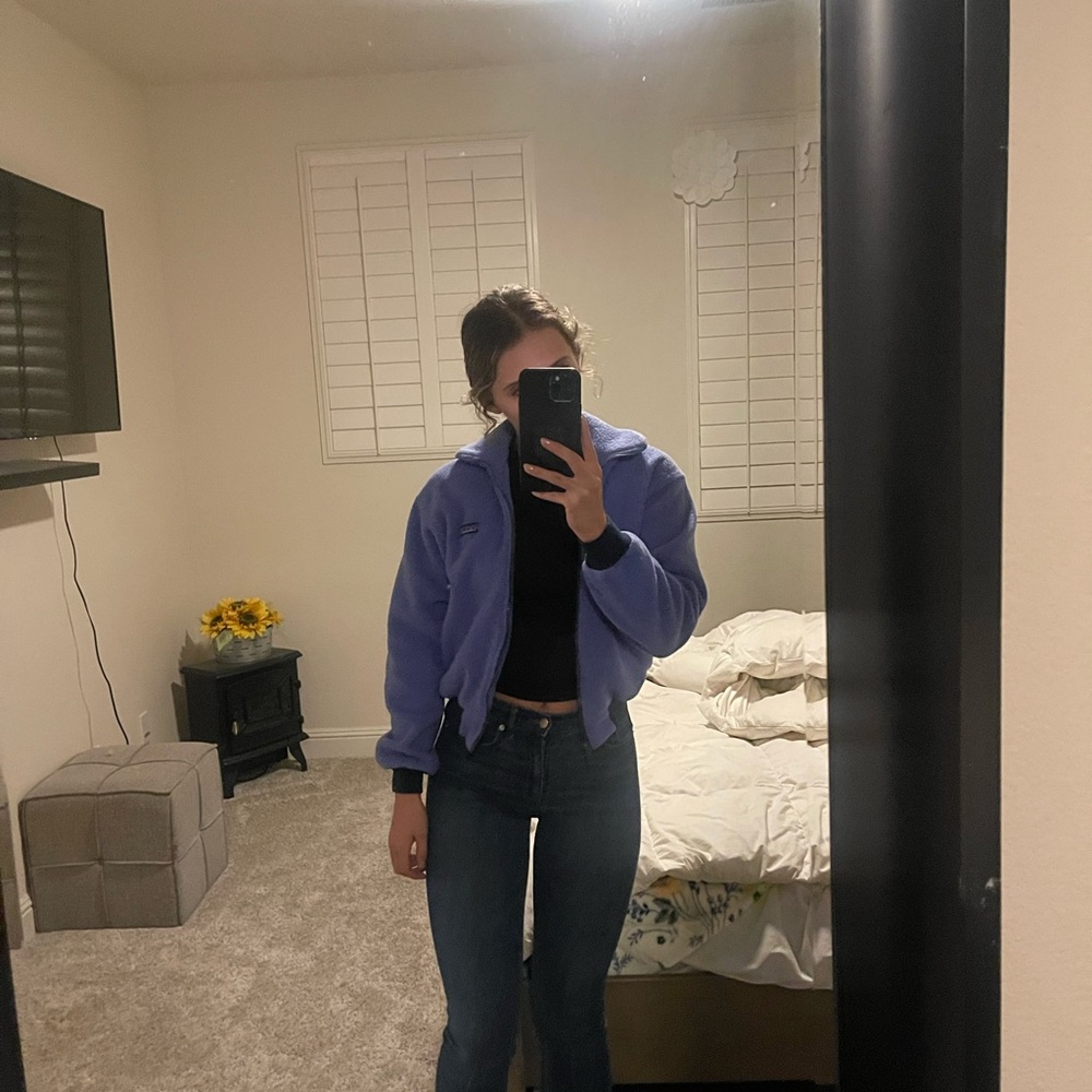 Patagonia blue Fleece Jacket (cropped) - Picture 6 of 6